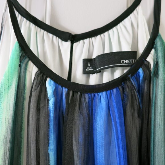 Blue Green Blue/Green Stripped Cas - Picture 4 of 9